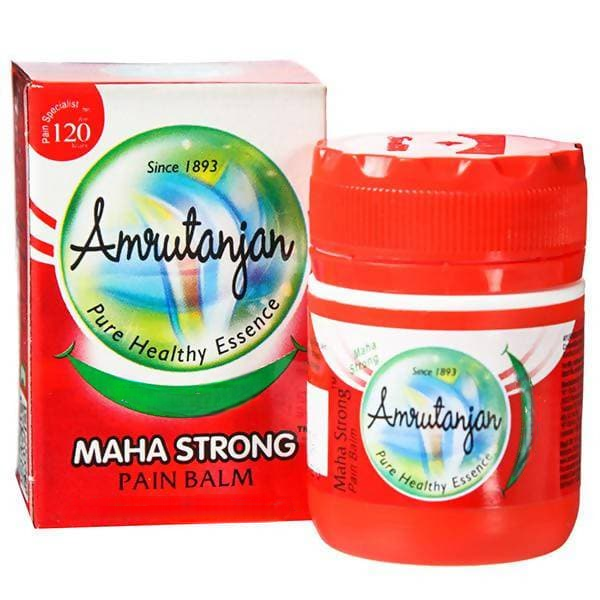 Amrutanjan Maha Strong Pain Balm Red 
