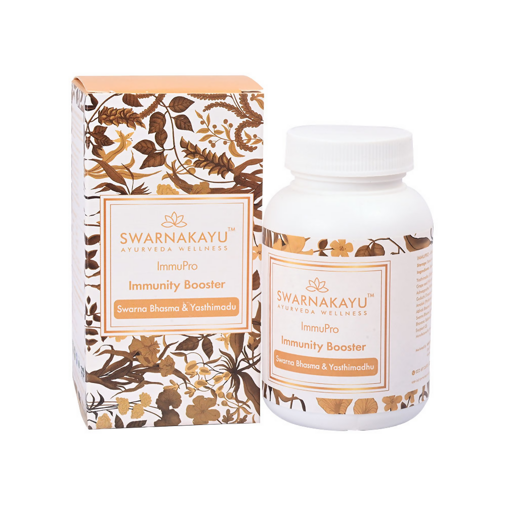Swarnakayu ImmuPro Immunity Booster Tablets With Swarna Bhasma & Yashtimadhu 