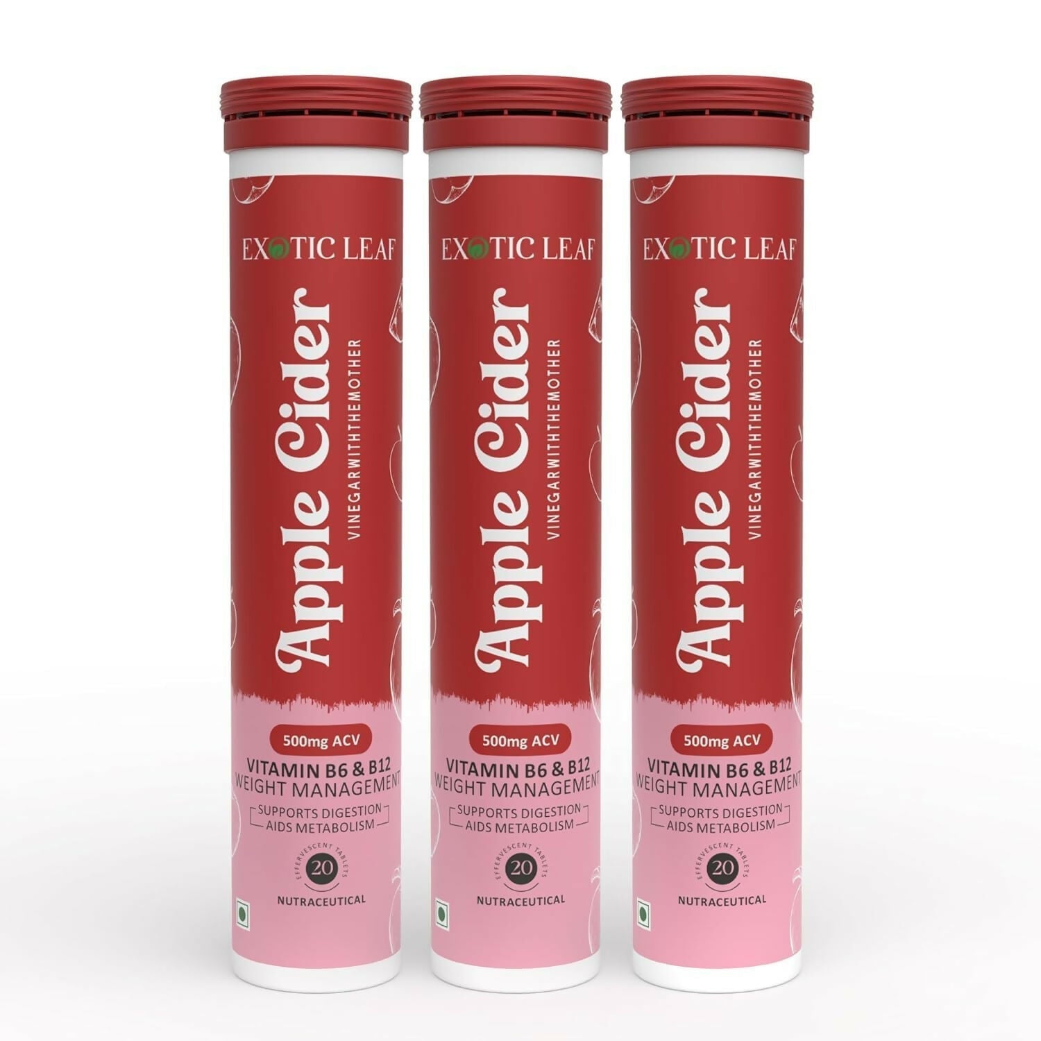 Exotic Leaf Apple Cider Vinegar Tablets 