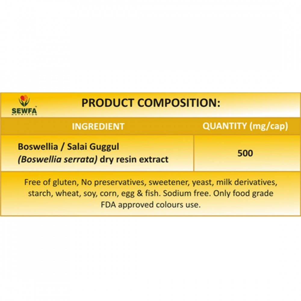 Sewfa Naturals Boswellia Extract Capsules - Grab2buy
