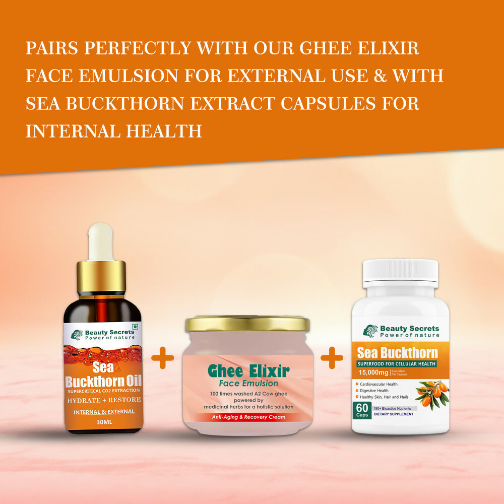 Beauty Secrets Organic Sea Buckthorn Berry Oil  Grab2Buy Beauty Secrets Grab2Buy