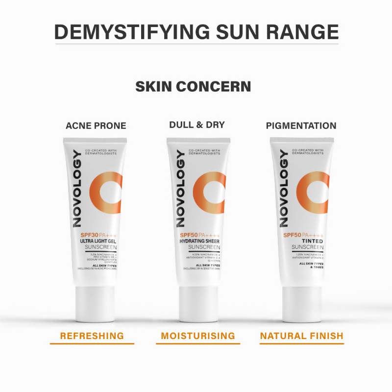 Novology SPF 50 PA++++ Tinted Sunscreen 