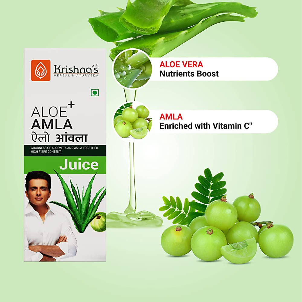 Krishna's Herbal & Ayurveda Aloe+ Amla Juice 