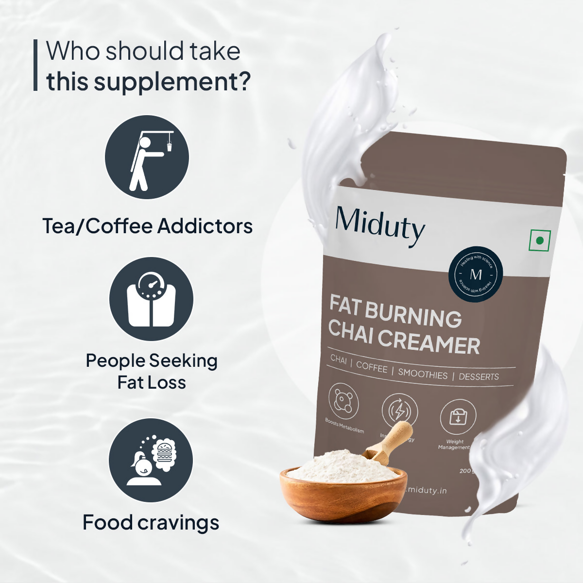 Miduty by Palak Notes Fat Burning Chai Creamer 