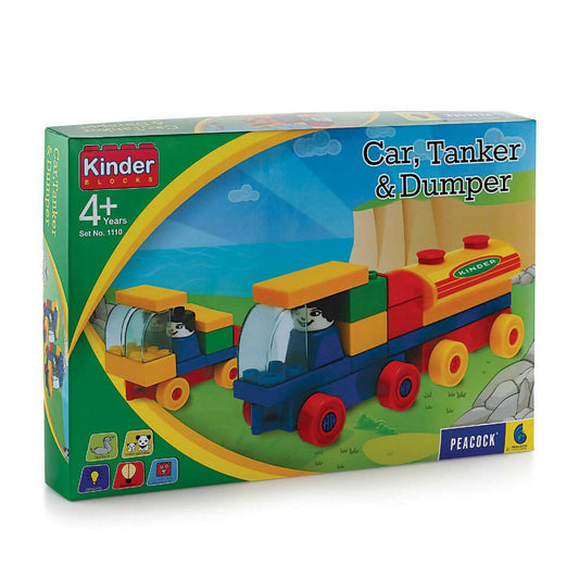 Peacock Learning & Educational Building Interlocking Blocks Set For Kids - Transport - Grab2buy