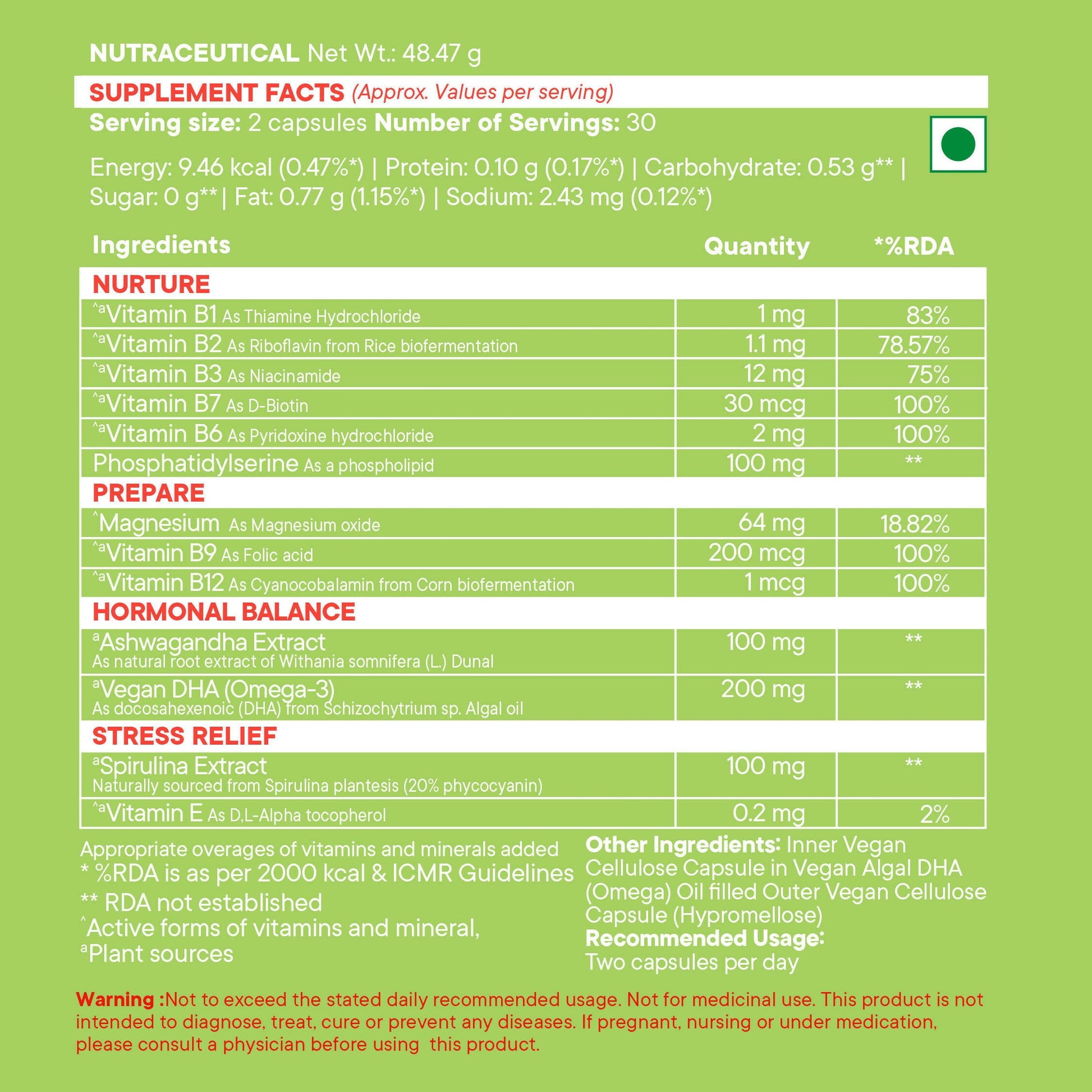 Wellbeing Nutrition Slow | Fertility for Her Capsules - Grab2buy