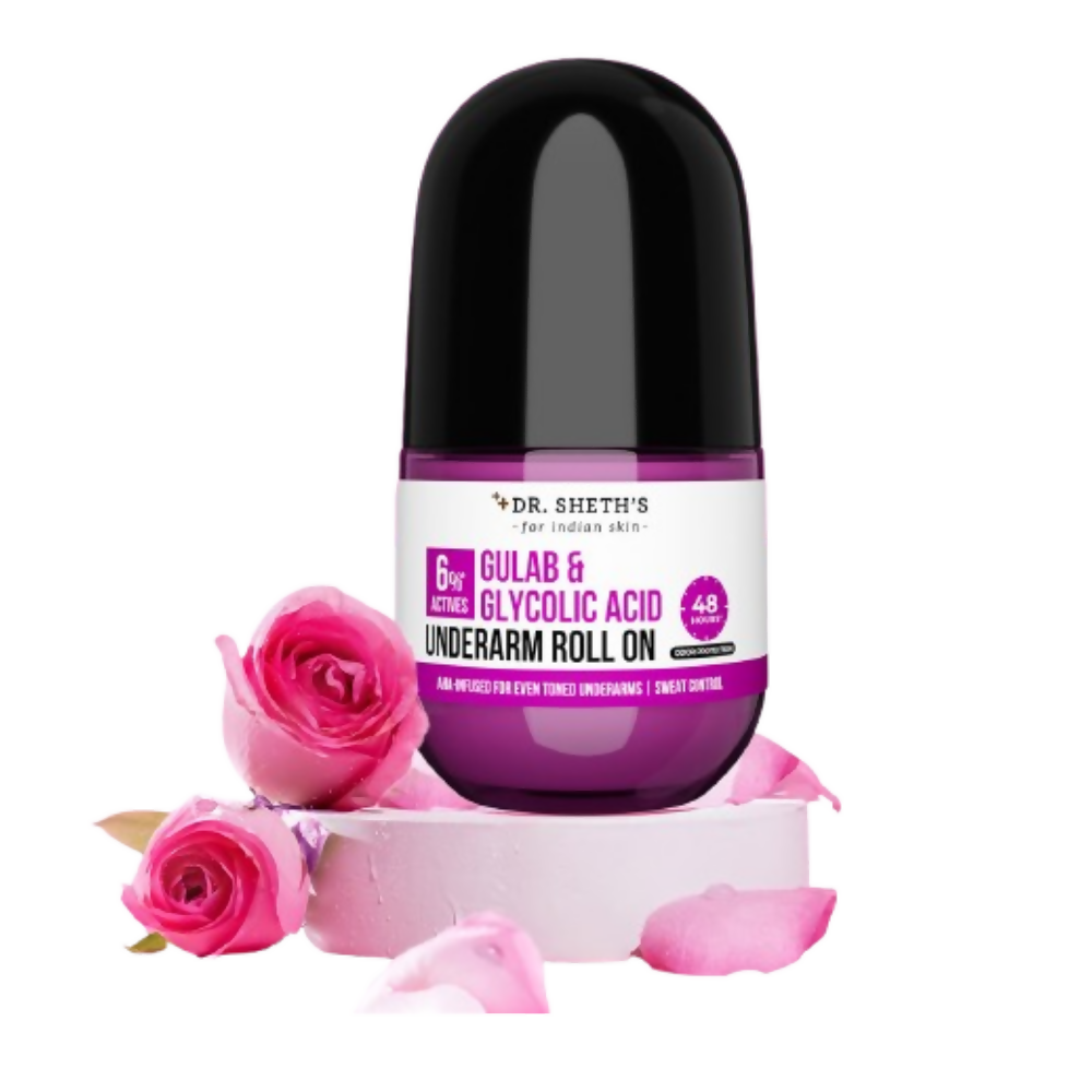 Dr. Sheth's Gulab & Glycolic Acid Underarm Roll On 