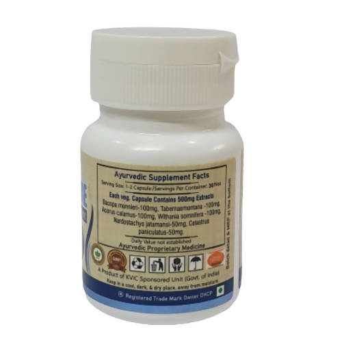 Deep Ayurveda Nervocare 500mg Veg Capsules - Grab2buy