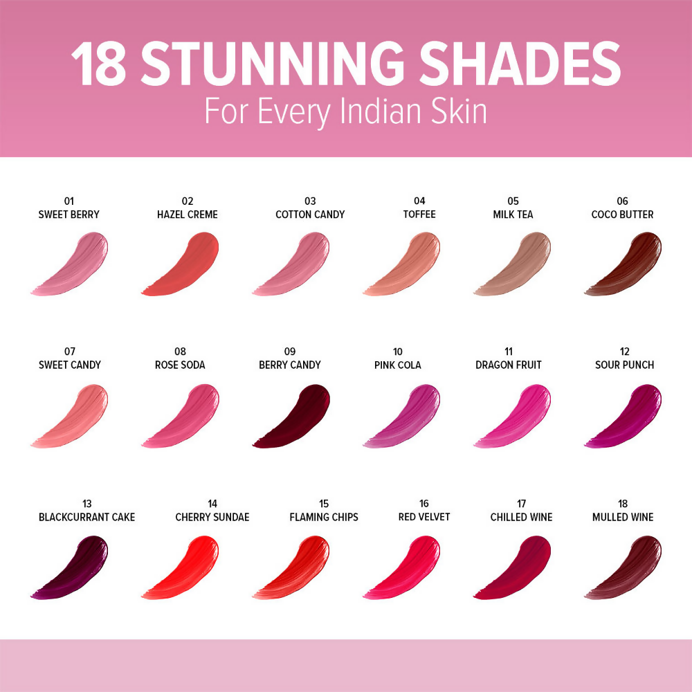 Mila Beaute 12 Hr Non-Transfer Locked-In Liquid Lipstick - Blackcurrant Cake 