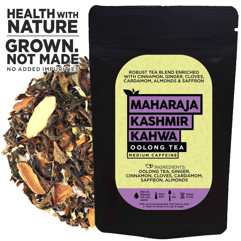 The Tea Trove - Maharaja Kashmir Kahwa Oolong Tea  Grab2Buy The Tea Trove Grab2Buy