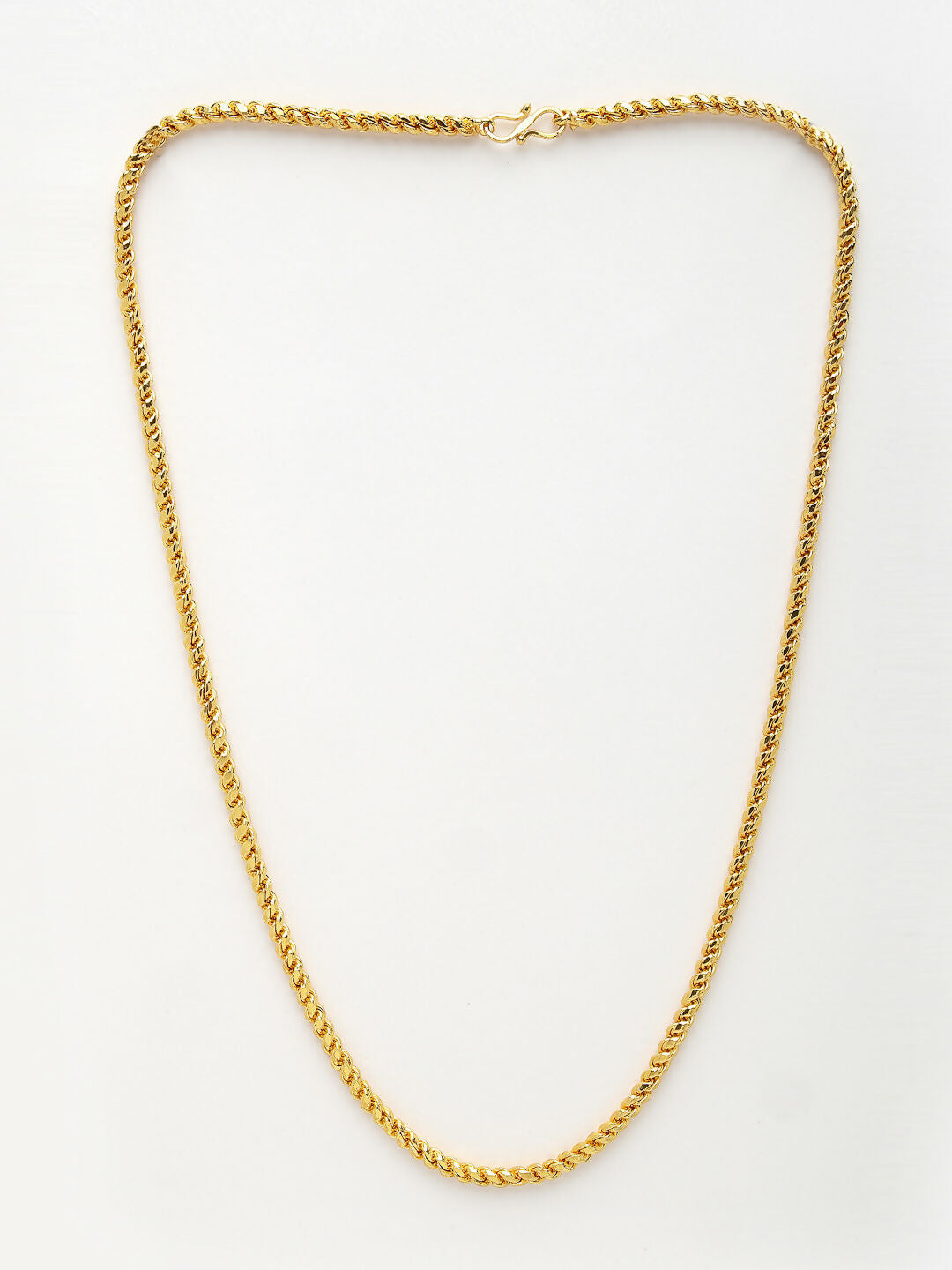 NVR Men's Gold-Polished Stainless Steel Chain 