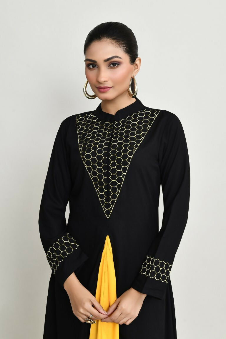 Joban Fashion Black Rayon Tunic