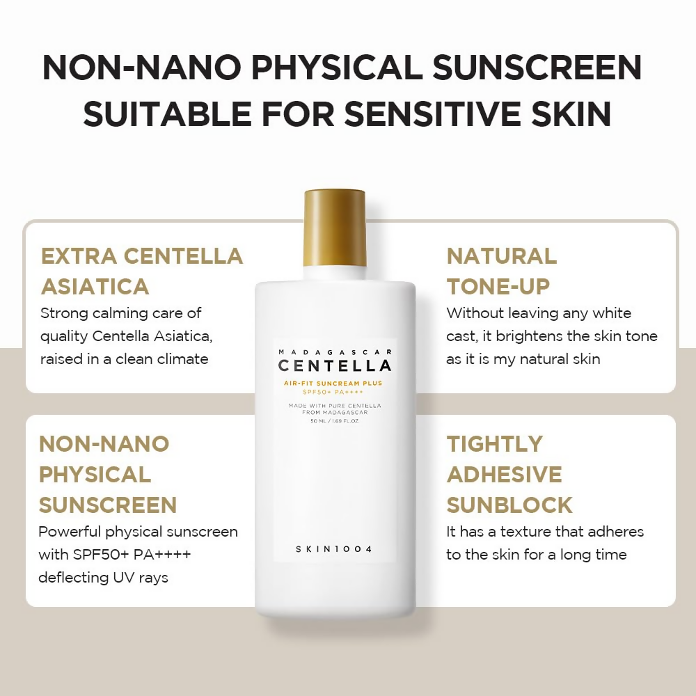 SKIN1004 Madagascar Centella Air-Fit All Skin Type Suncream Plus, Spf50+ Pa++++  Grab2Buy SKIN1004 Grab2Buy