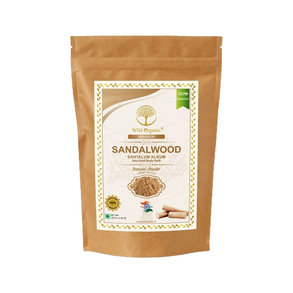 Wild Organic Sandalwood Powder for Skin Brightening Face And Body Pack 