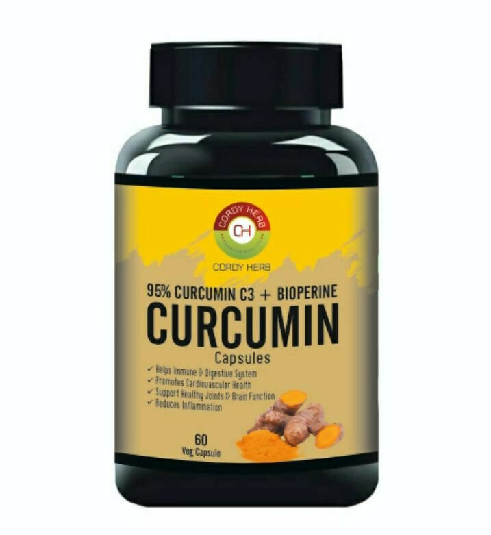 Cordy Herb Curcumin With Bioperine Extract Capsules - Grab2buy
