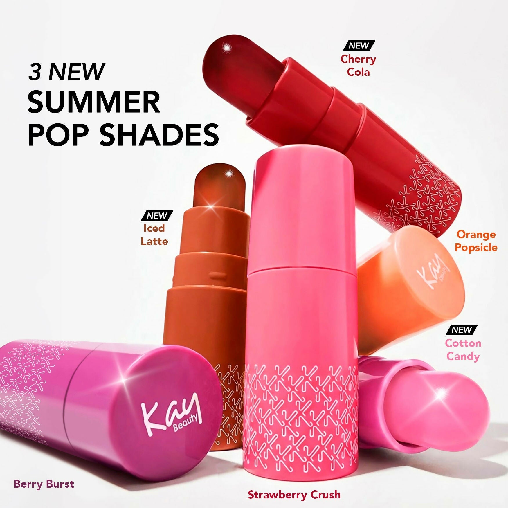 Kay Beauty Jelly Lip & Cheek Popsicle Wand - Strawberry Crush