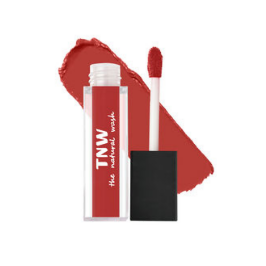 The Natural Wash Matte Velvet Longstay Liquid Mini Lipstick - 02 Spicy Coral 