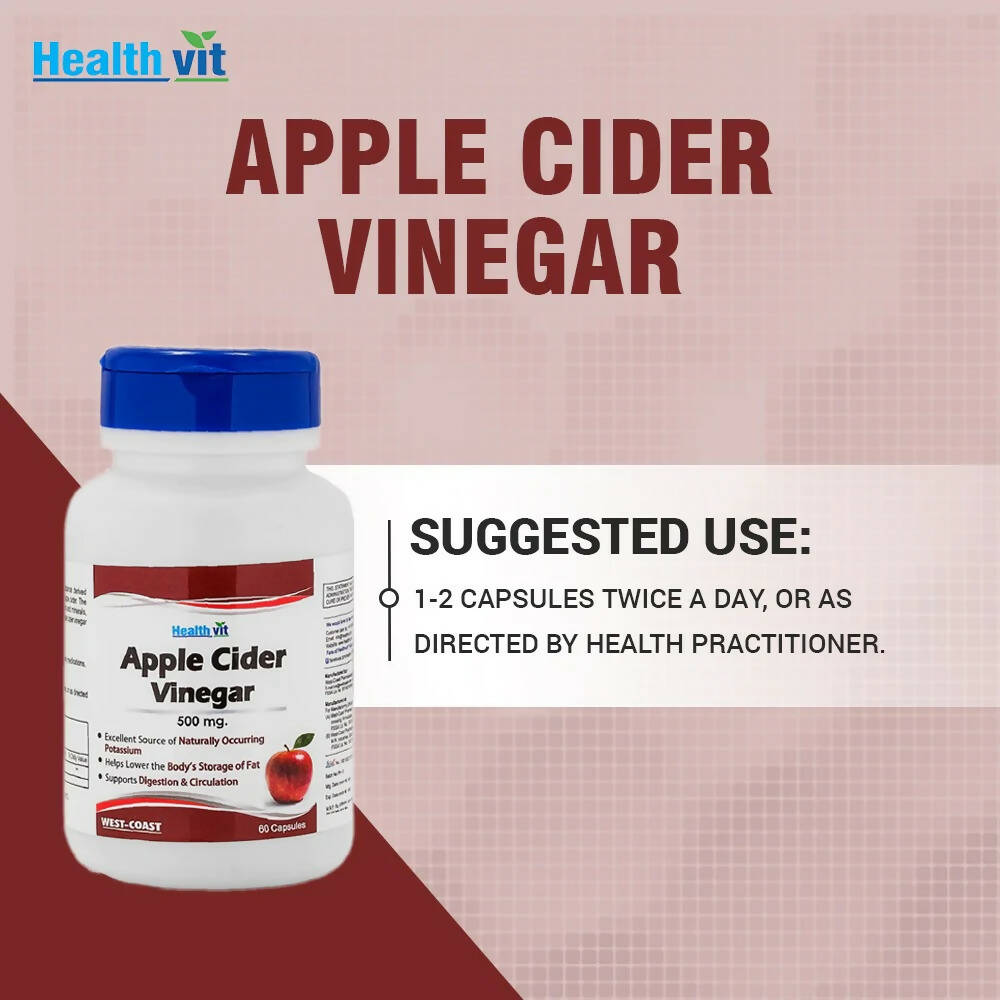Healthvit Apple Cider Vinegar Capsules - Grab2buy