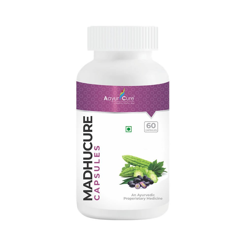 Aayur Cure Madhucure Capsules  Grab2Buy Aayur Cure Grab2Buy