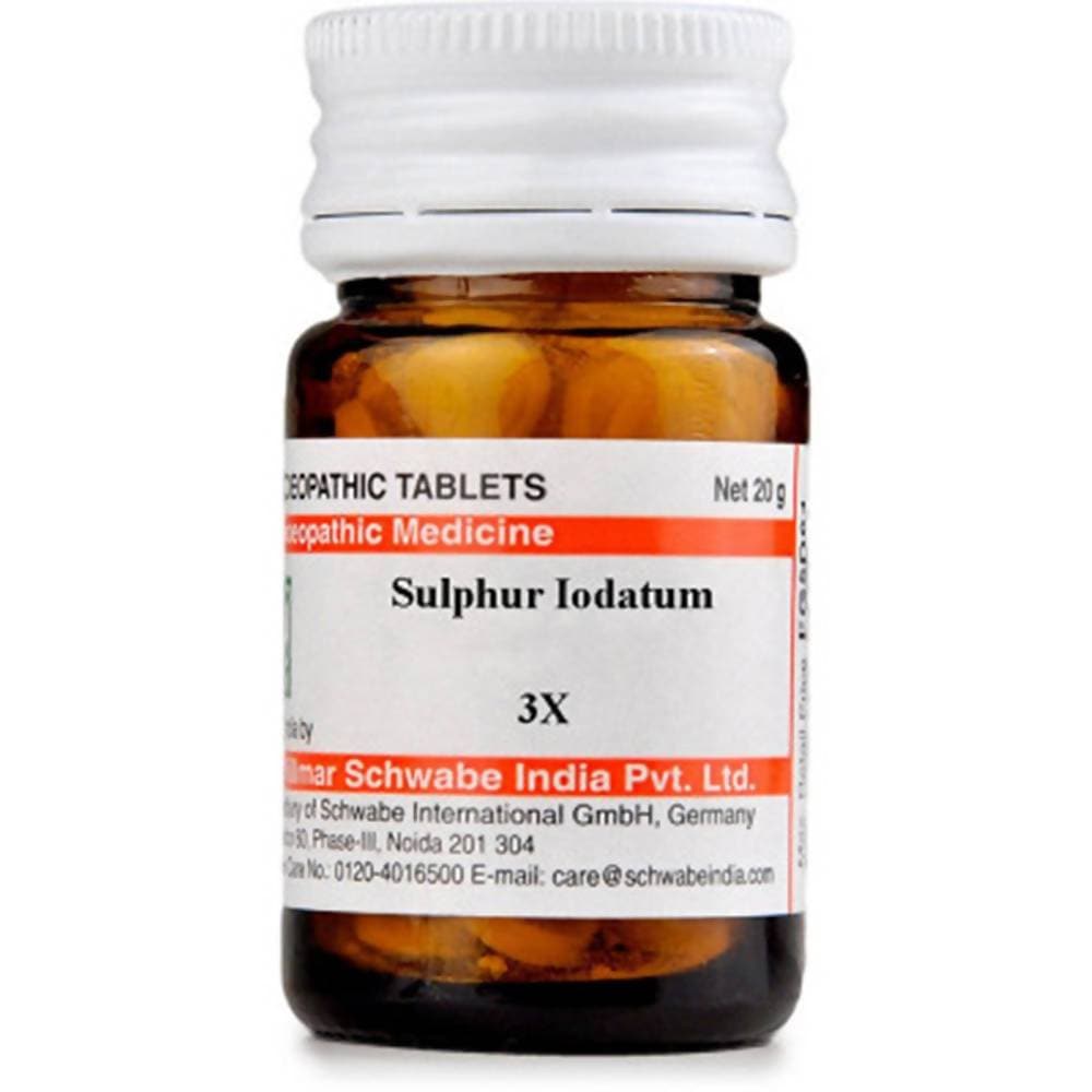 Dr. Willmar Schwabe India Sulphur Iodatum Trituration Tablet 3X 
