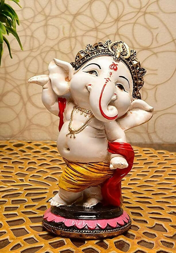 Dequera Polyresin Eco Friendly Lord Ganesha Ganpati Idol - Grab2buy