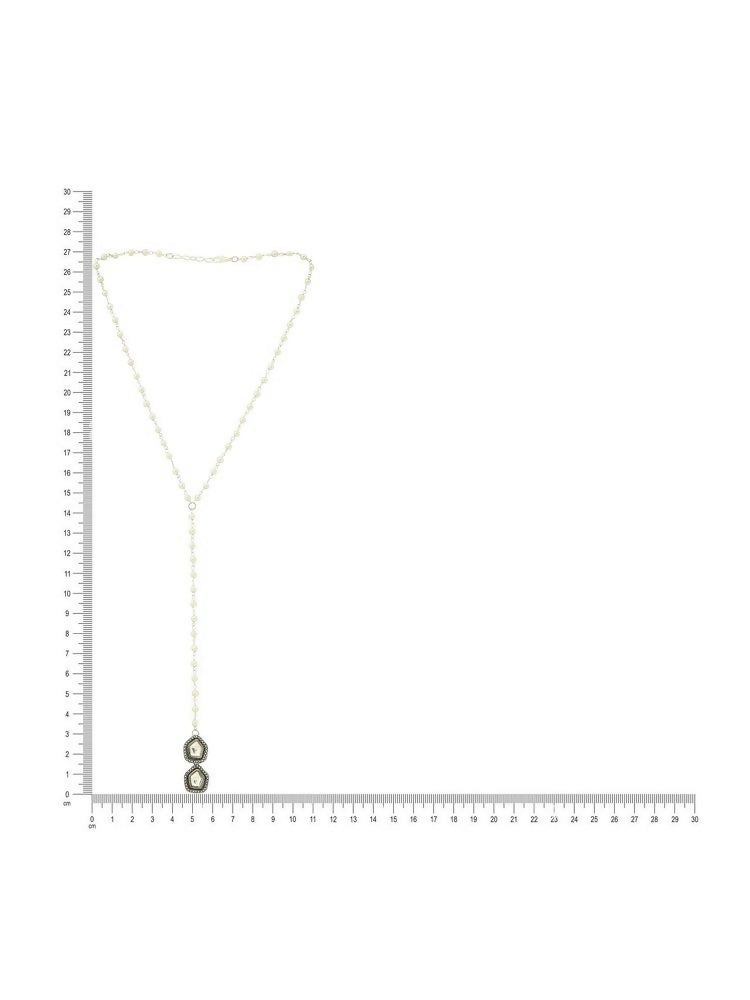 Beaded Kundan Necklace - Ruby Raang  Grab2Buy Ruby Raang Grab2Buy