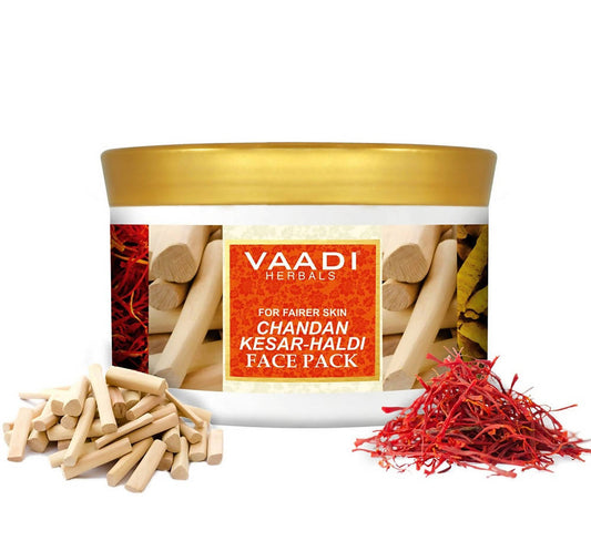 Vaadi Herbals Chandan Kesar Haldi Face Pack - Grab2buy