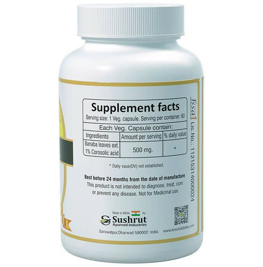 Sushrut Ayurved Good Health Banaba Veg Capsules - Grab2buy