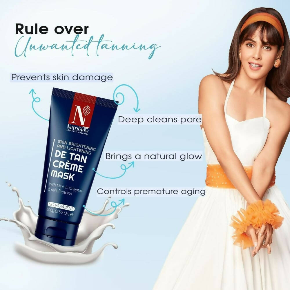 NutriGlow Advanced Organics De Tan Cream Mask - Grab2buy
