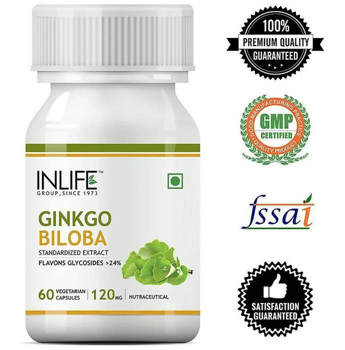 Inlife Ginkgo Biloba Extract Vegetarian Capsules 