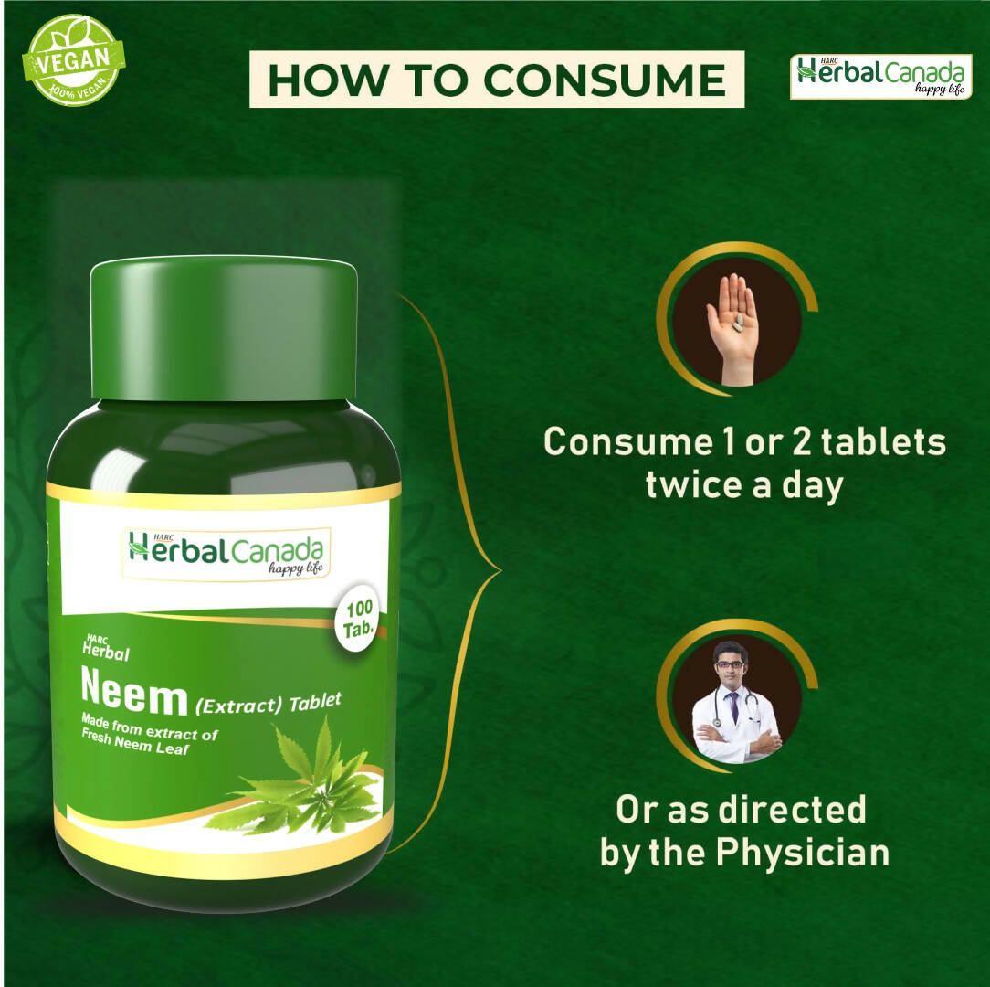 Herbal Canada Neem Extract Tablets 