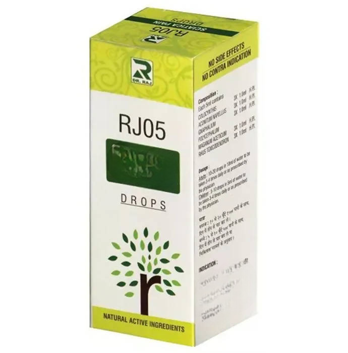 Dr. Raj Homeopathy RJ05 Sciatica Pain Drops 