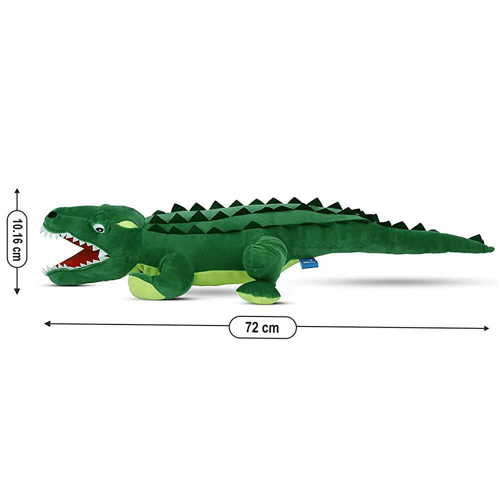 Webby Soft Crocodile with Open Mouth Stuffed Animal Plush Green Toy - 72 cm  Grab2Buy Webby Grab2Buy