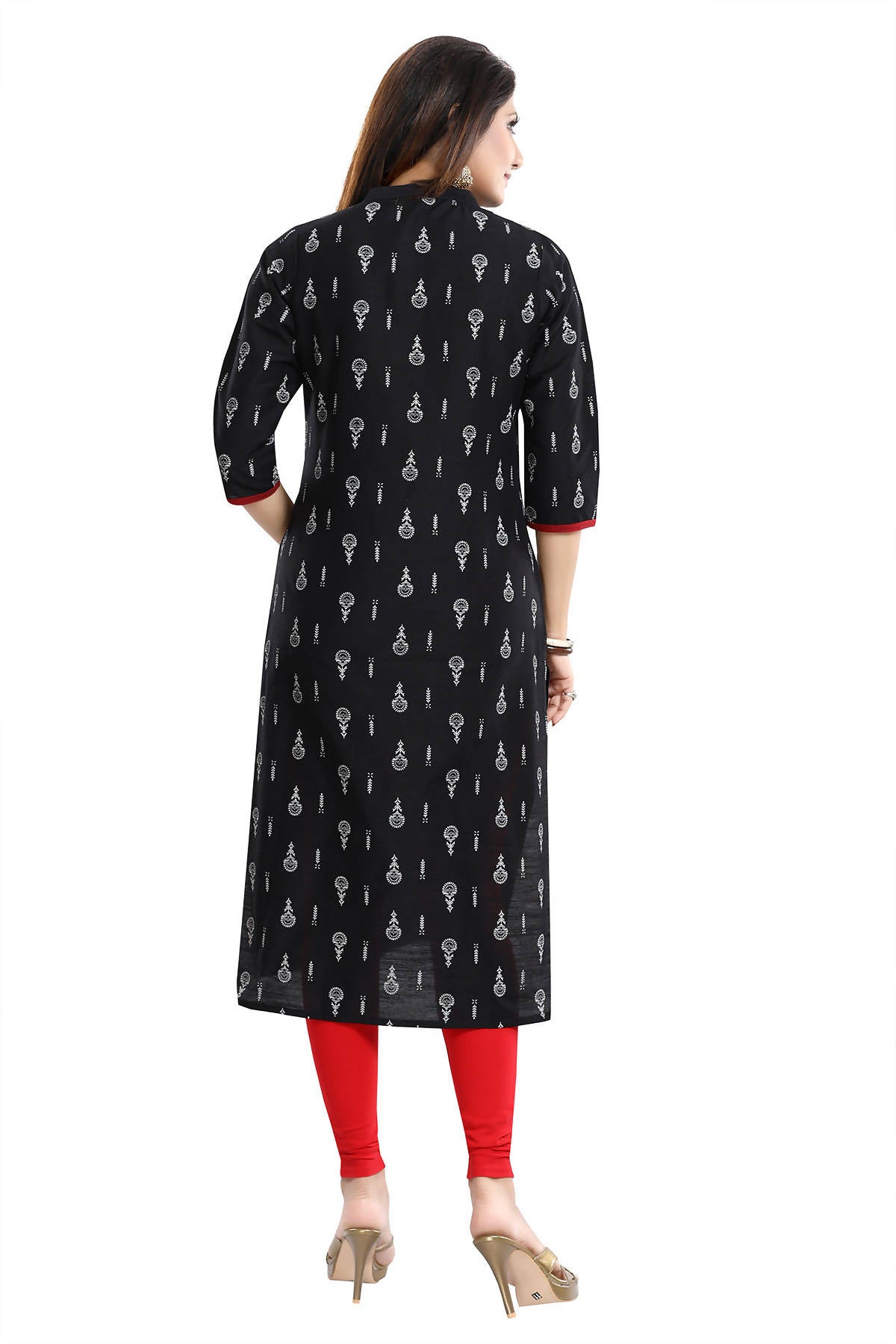 Snehal Creations Designer Long Raw Silk Embroidery Kurti
