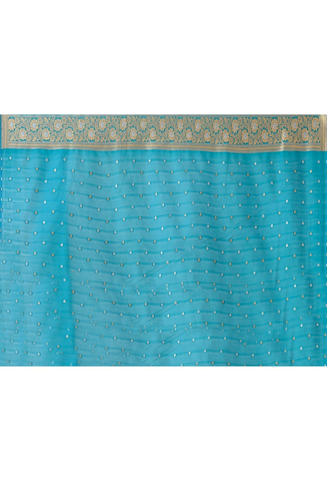 Joban Fashion Blue Banarasi Soft Pure Handloom Banarasi Silk Saree | Swadesiicart