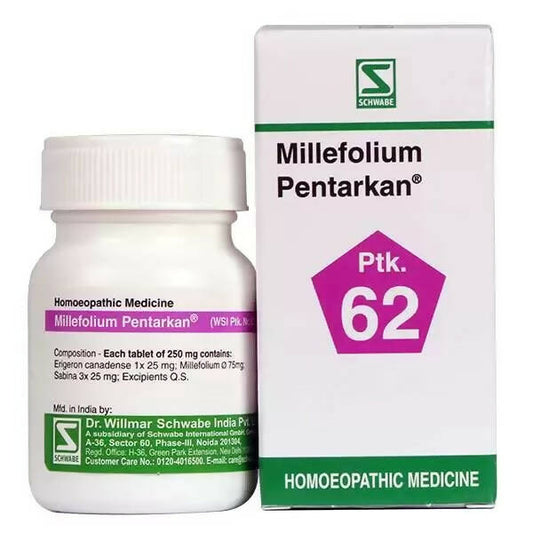 Dr. Willmar Schwabe India Millefolium Pentarkan Ptk 62 Tablets - Grab2buy