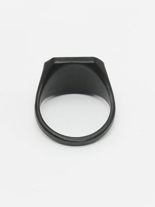 NVR Men's Black Metal Ring - Grab2buy