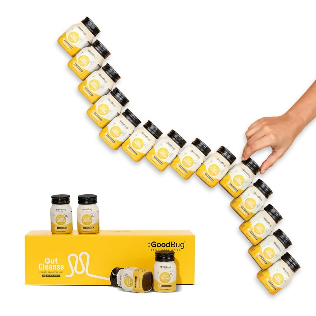 The Good Bug Gut Cleanse - 14 Prebiotic Colon Detox Shots (70ml Each) 