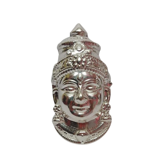 Bhakti Minds Silver Plated Goddess Lakshmi Devi Face/Mukhota - Grab2buy