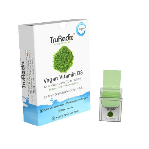 Truradix Vegan Vitamin D3 Oral Strips 