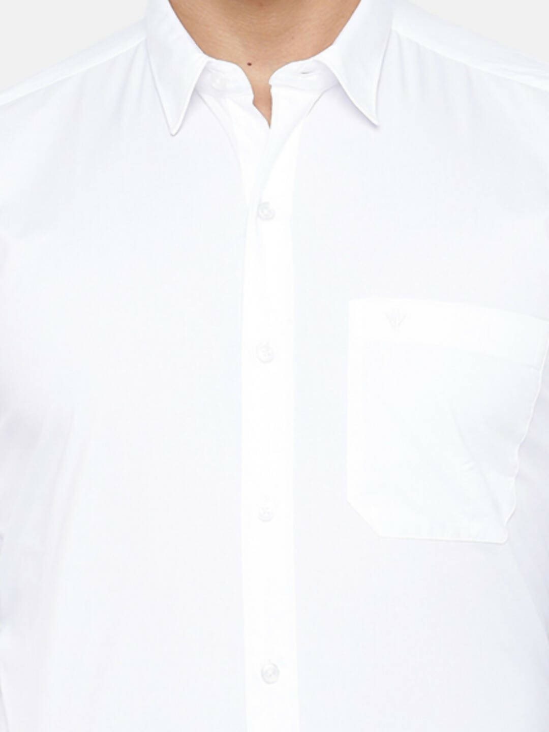 Ramraj Cotton Mens Full Sleeve Formal 100 % Cotton White Shirt 