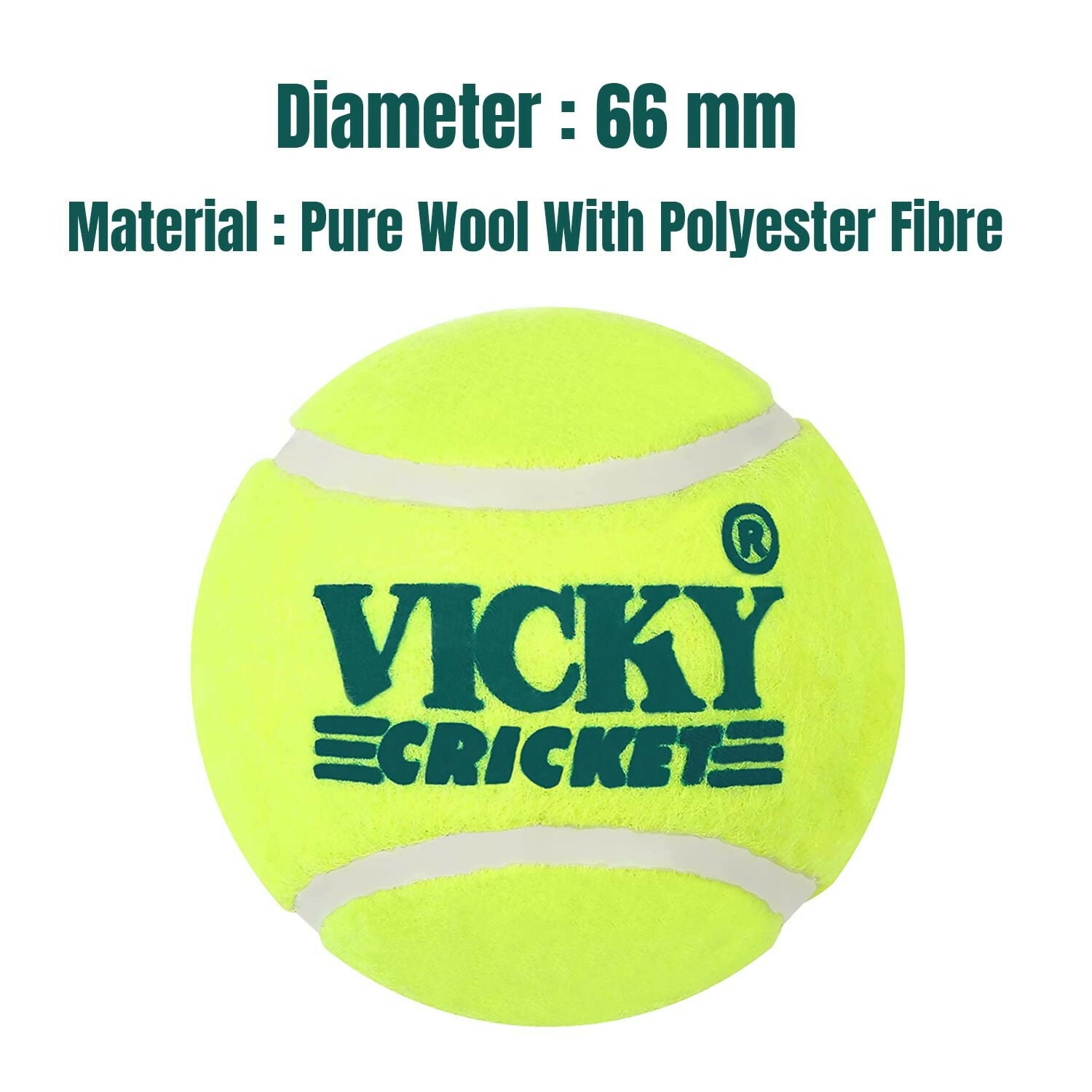 Vicky Yellow Tennis/Cricket Ball Light Multipurposeful Design & Durable Rubber Built 