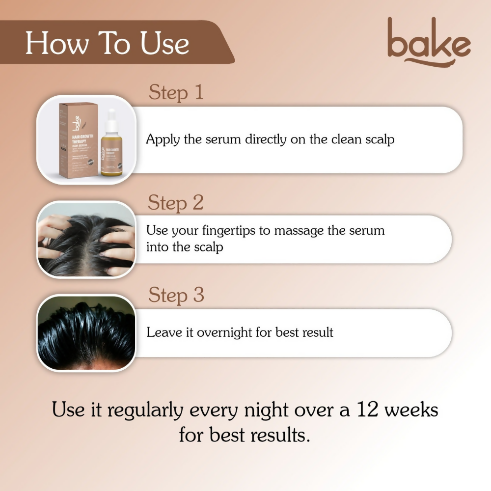 Bake Pure Rosemary Oil Hair Serum with Anagain & Biotin | Swadesiicart