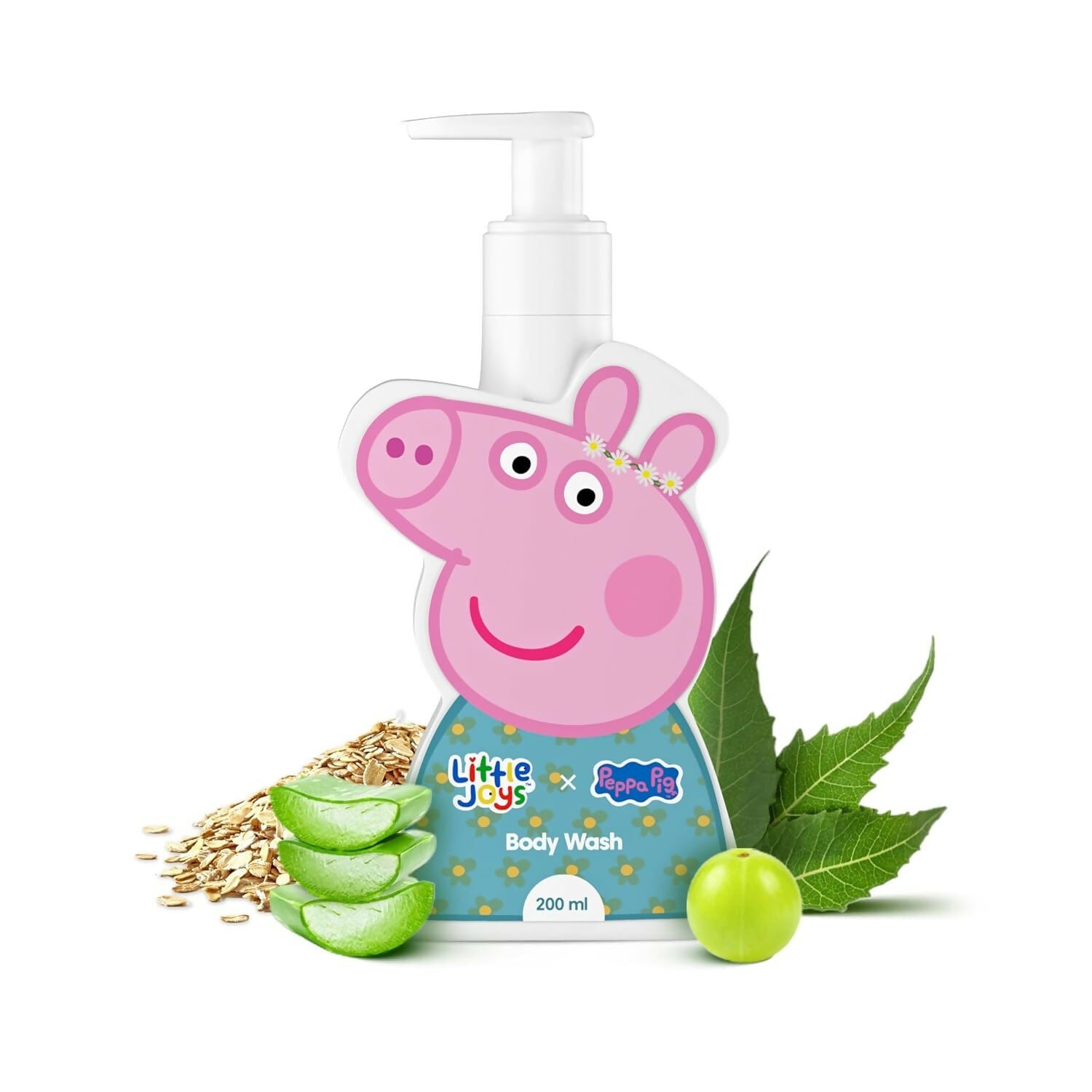 Little Joys X Peppa Pig Organic Body Wash for Kids, Deep Cleanses & Protects Skin From Bacterial Infection 