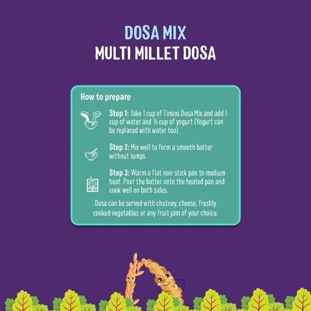 Timios Organic Multi Millet Dosa Mix  Grab2Buy Timios Grab2Buy