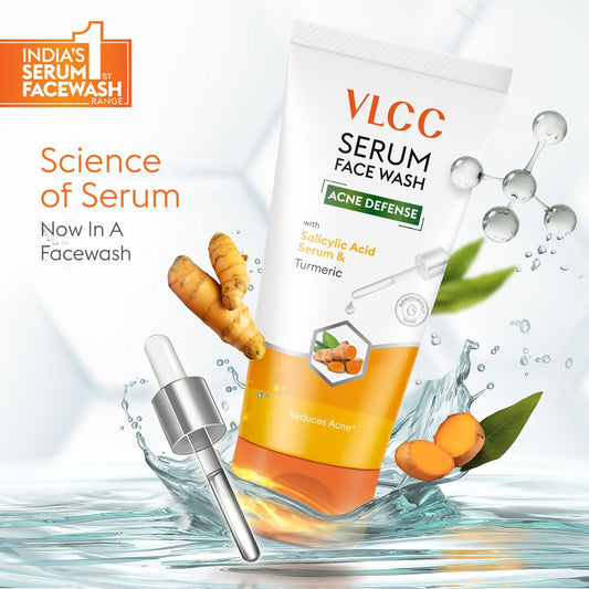VLCC Acne Defense Serum Face Wash with Salicylic Acid Serum & Turmeric - Grab2buy