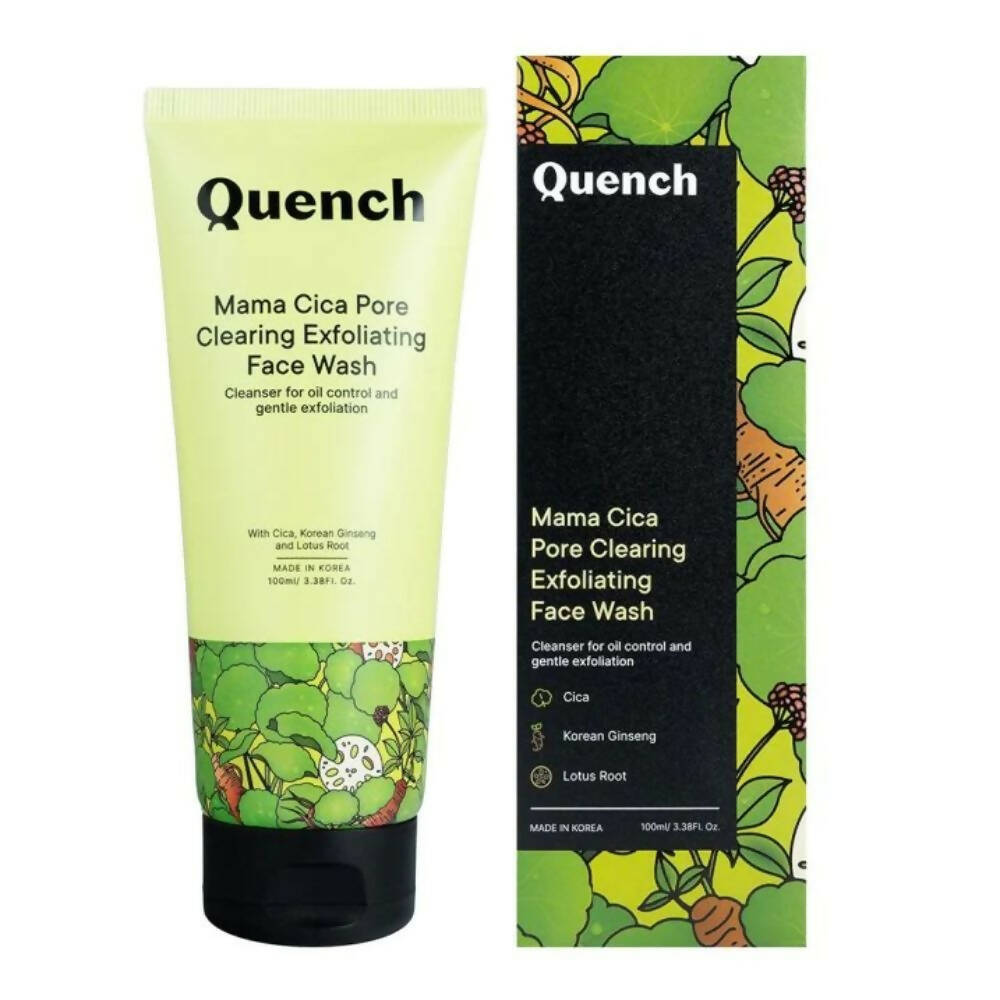 Quench Botanics Mama Cica Pore Clearing Exfoliating Face Wash - Korean Skincare 