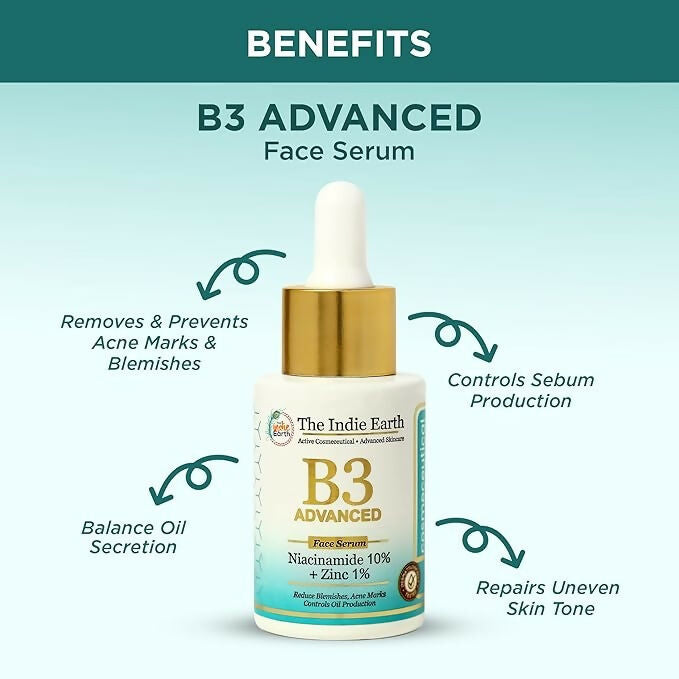 The Indie Earth B3 Advanced Niacinamide 10% & Zinc 1 % Face Serum  Grab2Buy The Indie Earth Grab2Buy