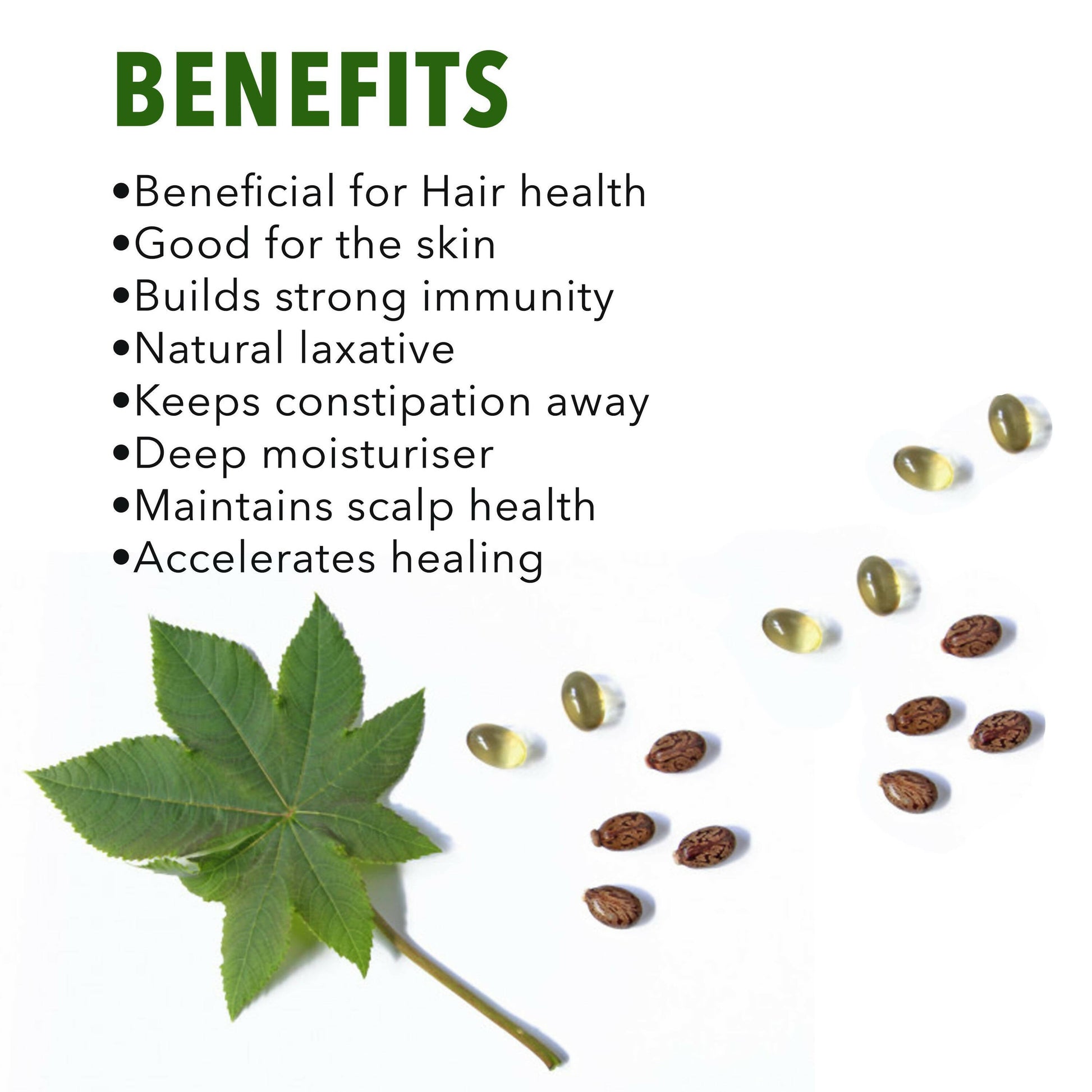 Nutriorg Castor Oil Soft Gel Capsules - Grab2buy