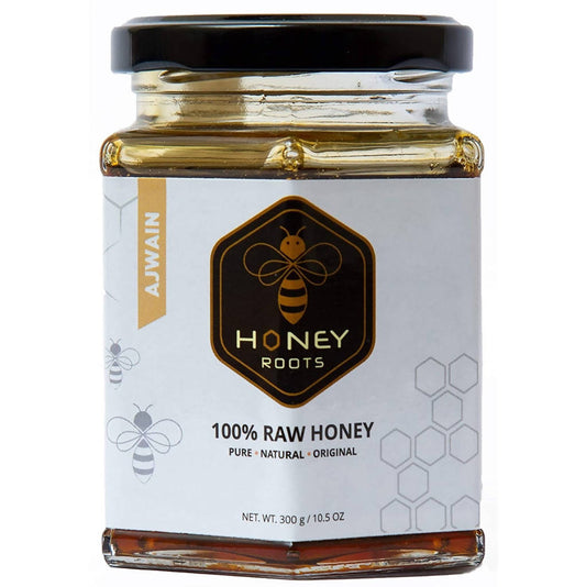 Honey Roots Ajwain Flavor Raw Honey 
